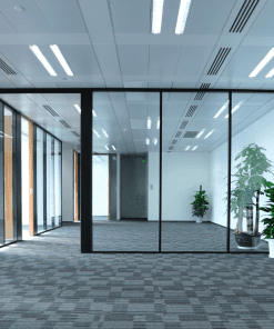 Vách kính chống cháy EI30 phút ngăn lửa