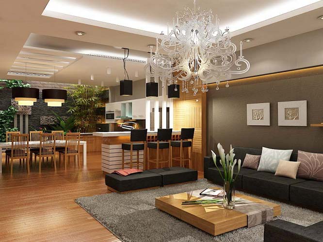 Gỗ tối màu trở lại trong thiết kế